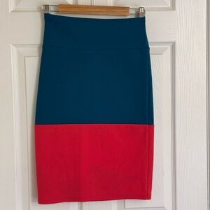 Lularoe Block color Casual Pencil Skirt Women’s Small